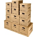 SmoothMove™ Classic Moving & Storage Boxes; 8 Small, 4 Medium, 12/Carton