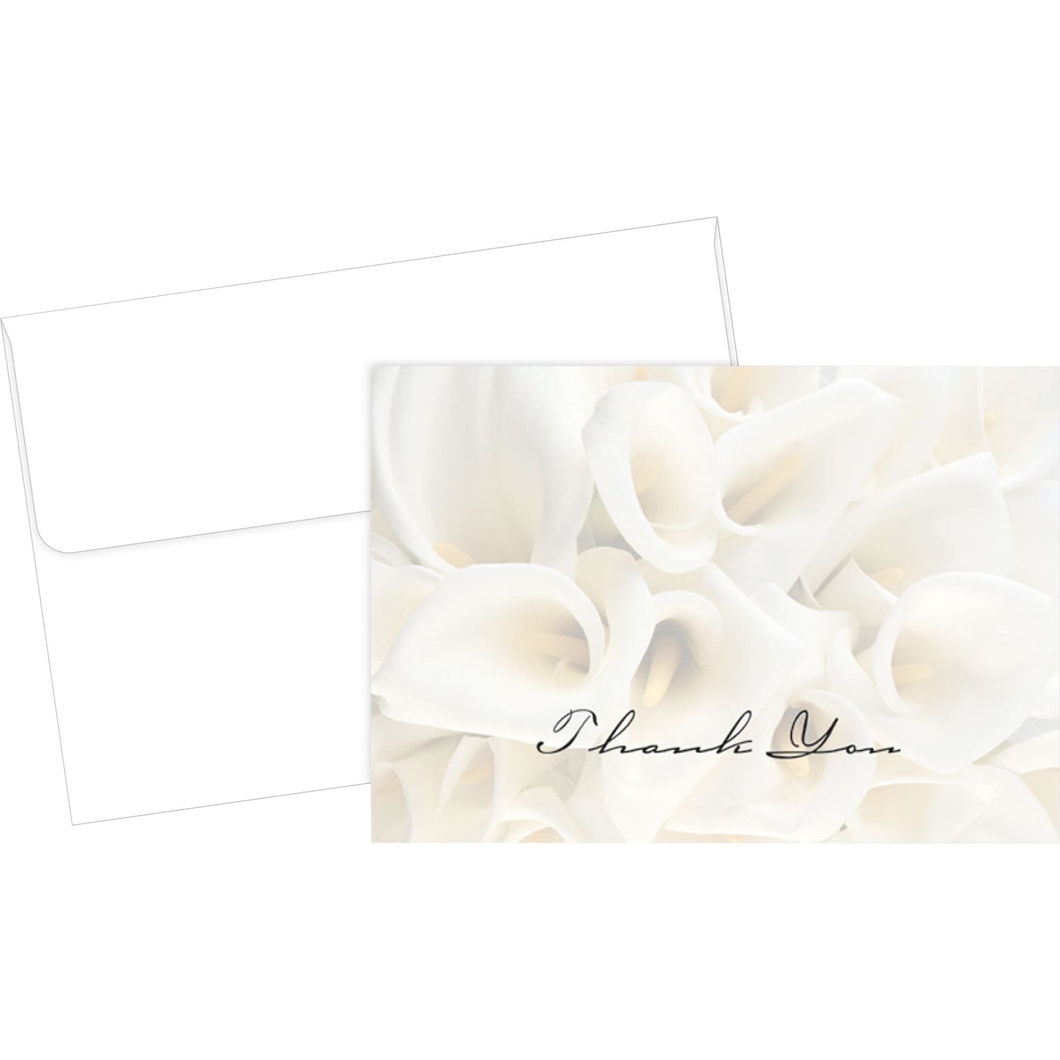 Great Papers® White Calla Lilies Thank You Cards, 50/Pack