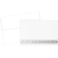 Great Papers® Silver Filigree Note Card Kit, 50/Pack