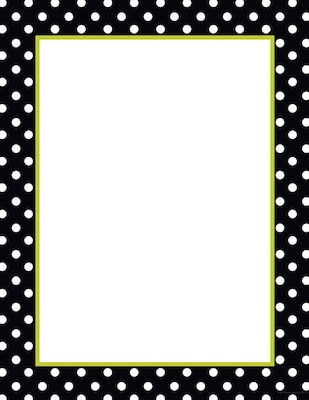 Great Papers® Black and White Dots Letterhead, 80/Pack