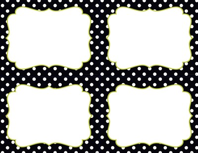 Great Papers® Black & White Dots 4-Up Postcards, 80/Pack