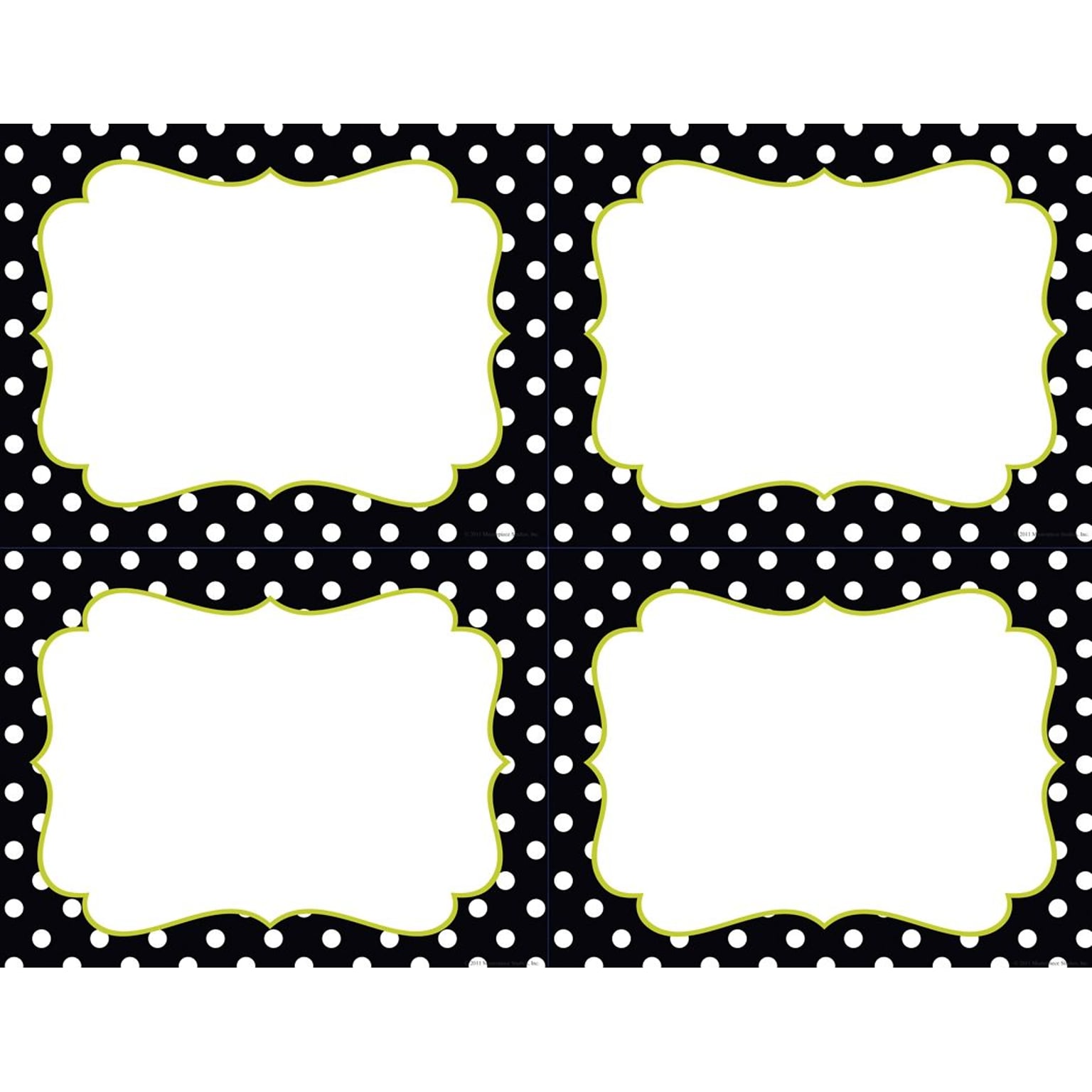 Great Papers® Black & White Dots 4-Up Postcards, 80/Pack