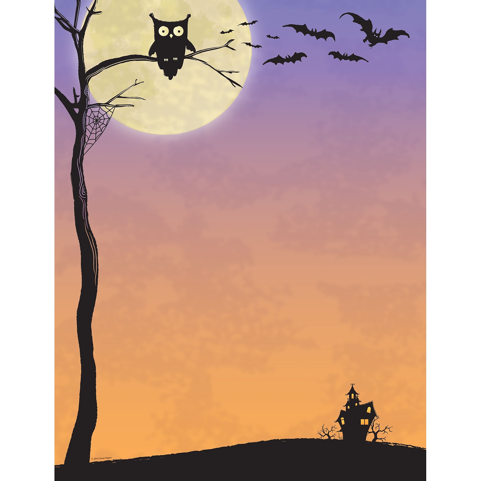 Great Papers® Halloween Who Letterhead, 80/Pack