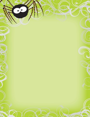 Great Papers® Green Spidey Swirls Letterhead, 80/Pack