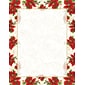 Great Papers® Holiday Stationery Poinsettia Swirl Letterhead, 80/Count (2014076)