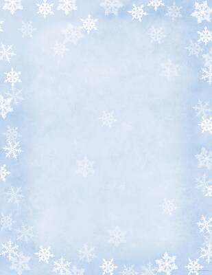 Great Papers Holiday Stationery Winter Flakes, 80/Count (2014080)