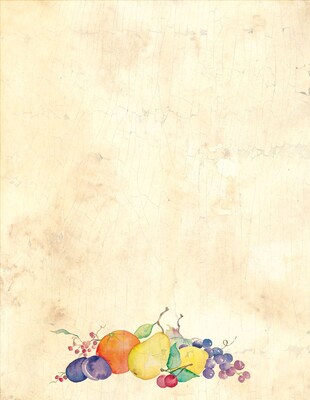 Great Papers® Crackled Fruit Letterhead 80 count