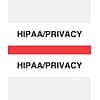 Medical Arts Press® Standard Preprinted Chart Divider Tabs, HIPAA/Privacy, Red