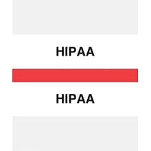 Medical Arts Press® Standard Preprinted Chart Divider Tabs, HIPAA, Red