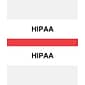 Medical Arts Press® Standard Preprinted Chart Divider Tabs, HIPAA, Red