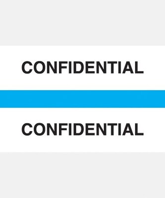 Medical Arts Press® Standard Preprinted Chart Divider Tabs; Confidential, Blue