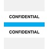 Medical Arts Press® Standard Preprinted Chart Divider Tabs; Confidential, Blue