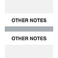 Medical Arts Press® Standard Preprinted Chart Divider Tabs, Other Notes, Gray