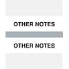 Medical Arts Press® Standard Preprinted Chart Divider Tabs, Other Notes, Gray