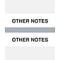 Medical Arts Press® Standard Preprinted Chart Divider Tabs, Other Notes, Gray