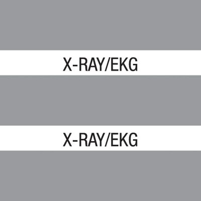 Medical Arts Press® Large Chart Divider Tabs; X-Ray/EKG, Gray, 102 Tabs per package