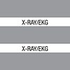 Medical Arts Press® Large Chart Divider Tabs; X-Ray/EKG, Gray, 102 Tabs per package