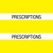 Medical Arts Press® Large Chart Divider Tabs, Prescriptions, Yellow