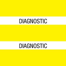 Medical Arts Press® Large Chart Divider Tabs, Diagnostic, Yellow