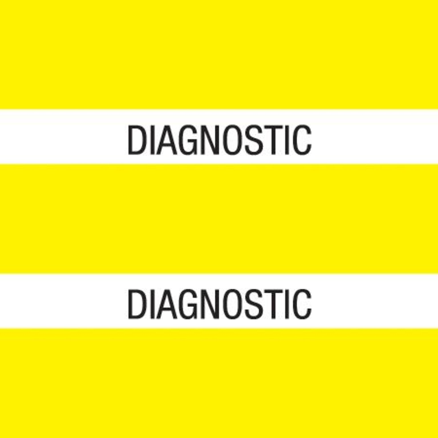 Medical Arts Press® Large Chart Divider Tabs, Diagnostic, Yellow