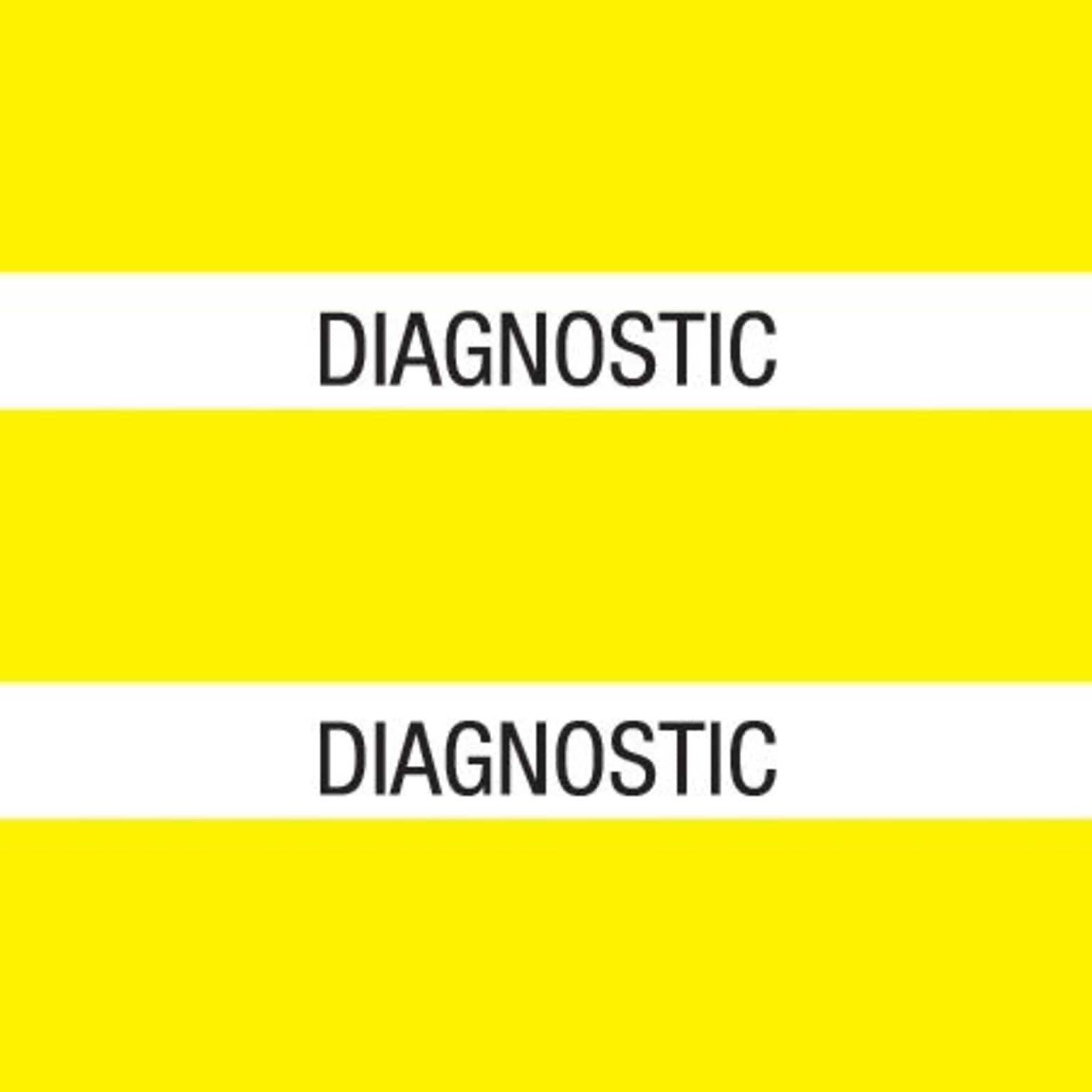Medical Arts Press® Large Chart Divider Tabs, Diagnostic, Yellow