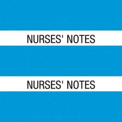 Medical Arts Press® Large Chart Divider Tabs, Nurses Notes, Lt. Blue