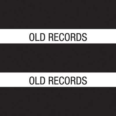 Medical Arts Press® Large Chart Divider Tabs, Old Records, Black