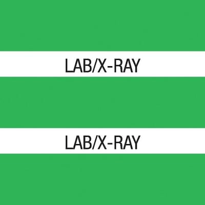 Medical Arts Press® Large Chart Divider Tabs, Lab/X-Ray, Lt. Green