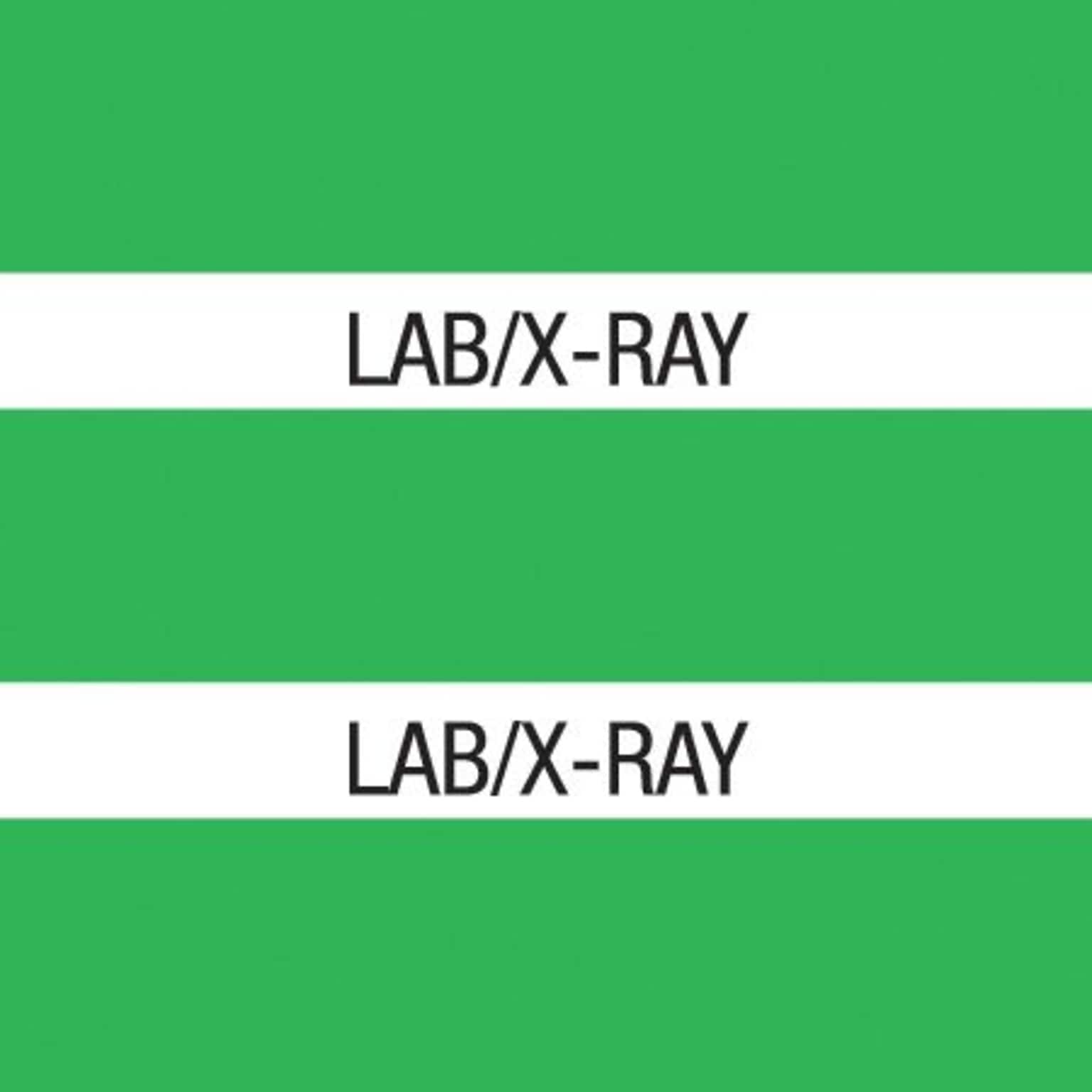 Medical Arts Press® Large Chart Divider Tabs, Lab/X-Ray, Lt. Green