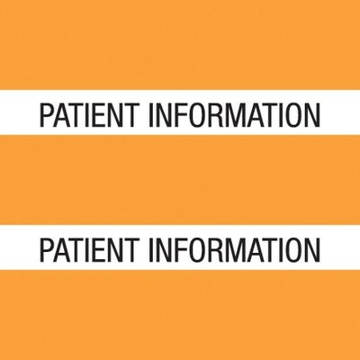 Medical Arts Press® Large Chart Divider Tabs, Patient Information, Orange