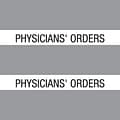 Medical Arts Press® Large Chart Divider Tabs; Physicians Orders, Gray