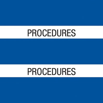 Medical Arts Press® Large Chart Divider Tabs, Procedures, Dk. Blue