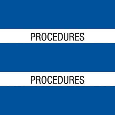Medical Arts Press® Large Chart Divider Tabs, Procedures, Dk. Blue