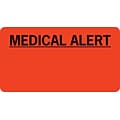 Medical Arts Press® Chart Alert Medical Labels, Medical Alert, Red, 1-3/4x3-1/4, 500 Labels