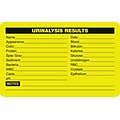 Medical Laboratory Labels, Urinalysis Results, Chartreuse, 2-1/2x4, 100 Labels