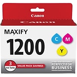 Canon PGI-1200 Cyan/Magenta/Yellow Standard Yield Ink Cartridge, 3/Pack (9232B005)