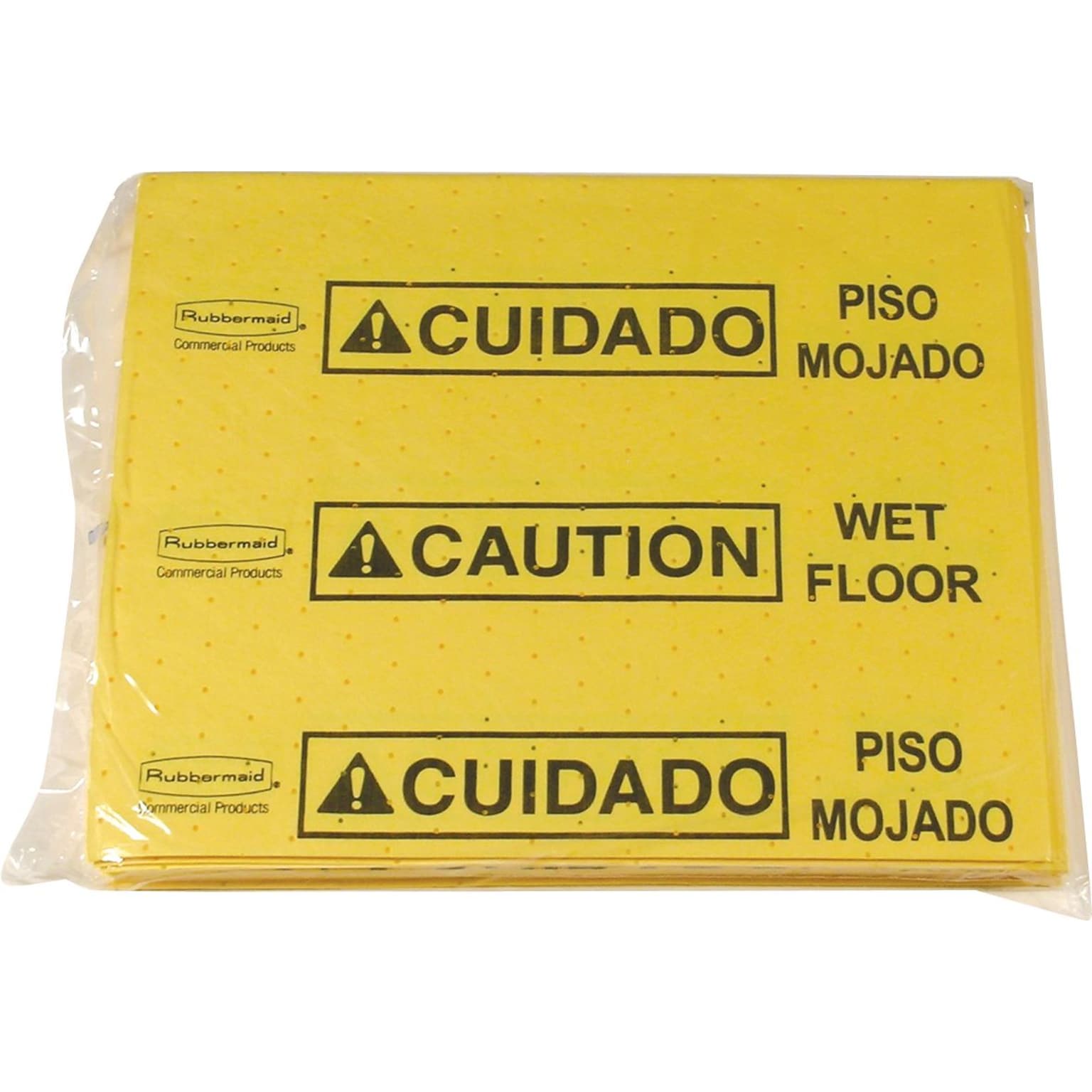 Rubbermaid Over-The-Spill 17.40L  x 14.90W Yellow Medium Absorbent Pad, 25/Pack (FG425300YEL)