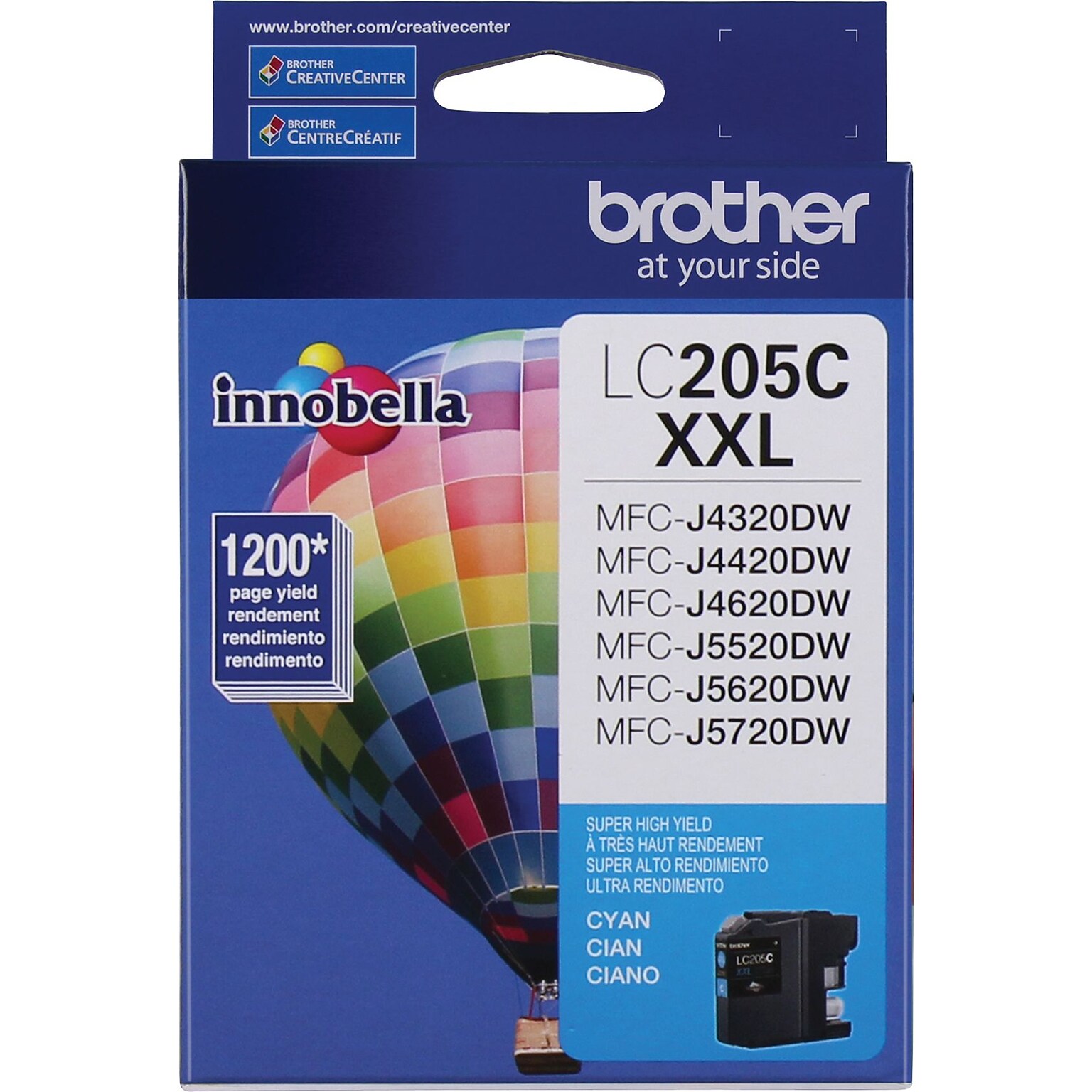 Brother LC205 Cyan Extra High Yield Ink  Cartridge