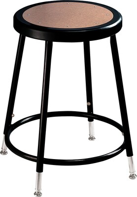 NPS® 19 - 27 Hardboard Round Stool; Black