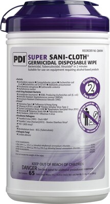 PDI® Super Sani-Cloth® Disposable Wipes X-Large, 65-Count (Q86984)