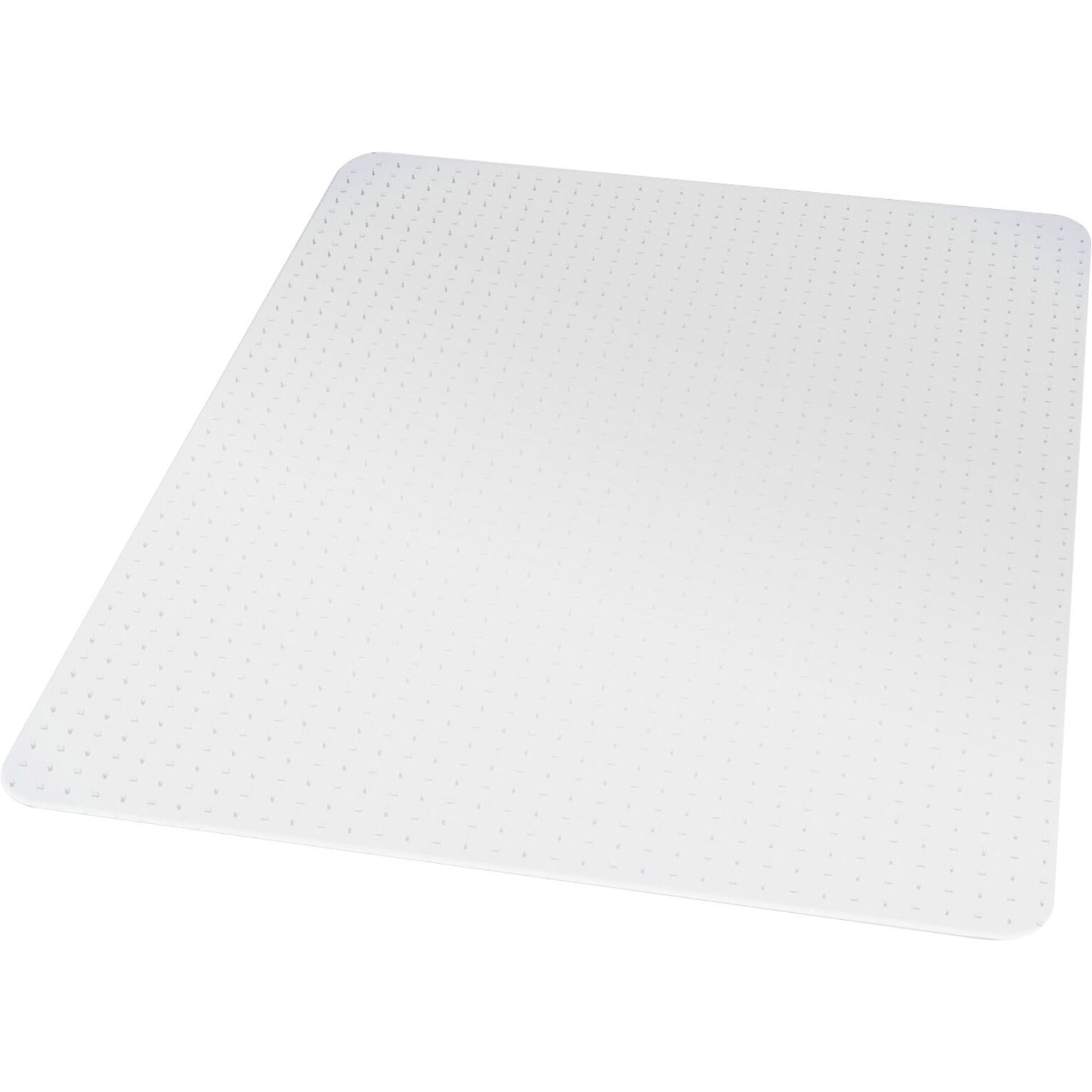 Quill Brand® BerberMat Carpet Chair Mat, 46 x 60, Crystal Clear (20234-CC)