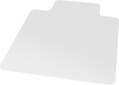 Quill Brand® PlushMat Chair Mat, 45 x 53, Clear (20236-CC)