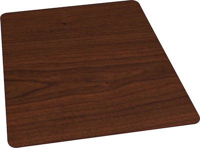 Quill Brand® Cherry Laminate Chairmat, For Hard Floors, No Lip, Rectangular, 36 x 48