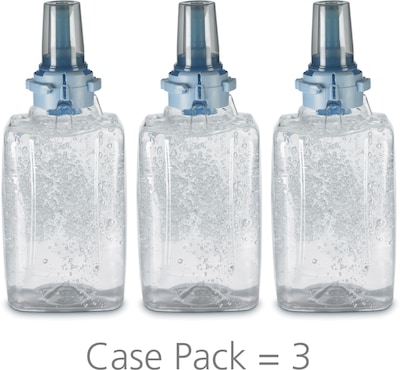 PURELL Advanced 70% Alcohol Gel Hand Sanitizer Refill for ADX 12 Dispenser, 1200 mL., 3/Carton (8803