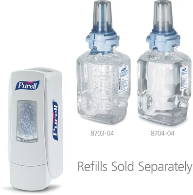 PURELL ADX 7 Wall Mounted Hand Sanitizer Dispenser, White (8720-06)