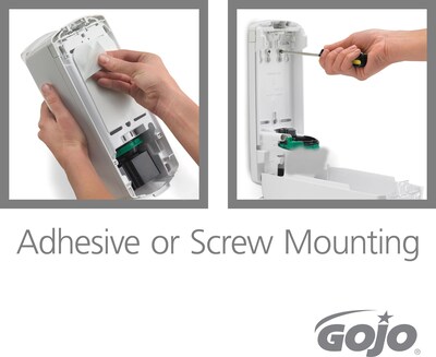 GOJO ADX 12 Wall Mounted Hand Soap Dispenser, Gray/Silver (8884-06)