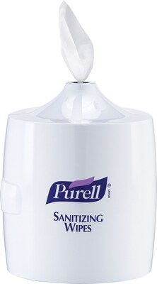 PURELL Wipes Wall Mounted Hand Sanitizer Dispenser, White (9019-01)