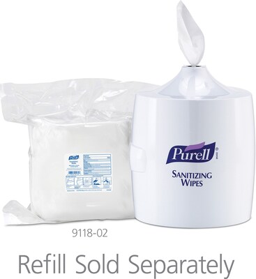 PURELL Wipes Wall Mounted Hand Sanitizer Dispenser, White (9019-01)