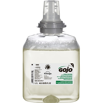 GOJO® TFX™ Green Certified Foam Hand Cleaner, Fragrance-Free, 1200 mL Refill for GOJO® , 2/CT (5665-02)