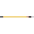 Rubbermaid Hygen 48-96 Quick-Connect Extension Pole, Aluminum, Yellow